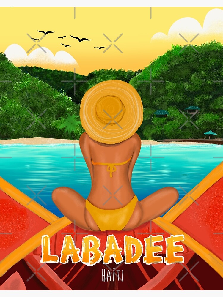 Labadee Haiti Travel Poster Postcard