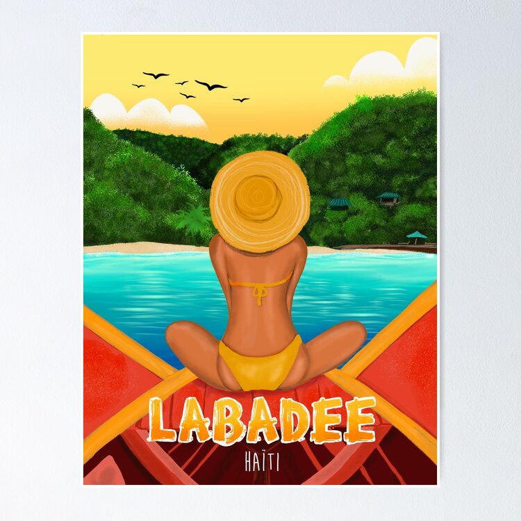 Labadee Haiti Travel Poster Postcard