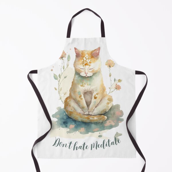 Item preview, Yoga Cat Don't hate Meditate designed and sold by printiesart.