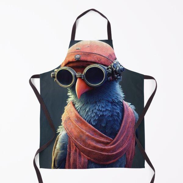 Item preview, Pirate Crow Anthropomorphic - cyberpunk crow with aviator glasses designed and sold by MimozaStudio.
