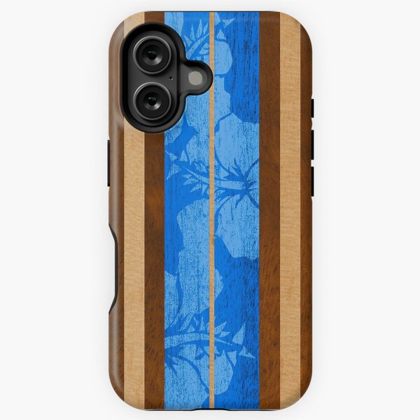 Item preview, Haleiwa Hawaiian Faux Koa Wood Surfboard - Ocean Blue designed and sold by DriveIndustries.