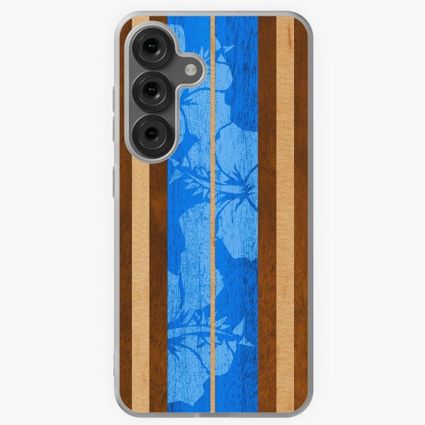 Item preview, Haleiwa Hawaiian Faux Koa Wood Surfboard - Ocean Blue designed and sold by DriveIndustries.