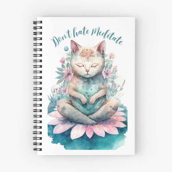 Item preview, Yoga Cat Don't hate Meditate 04 designed and sold by printiesart.