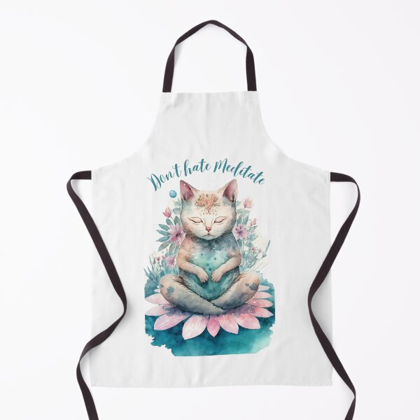Item preview, Yoga Cat Don't hate Meditate 04 designed and sold by printiesart.