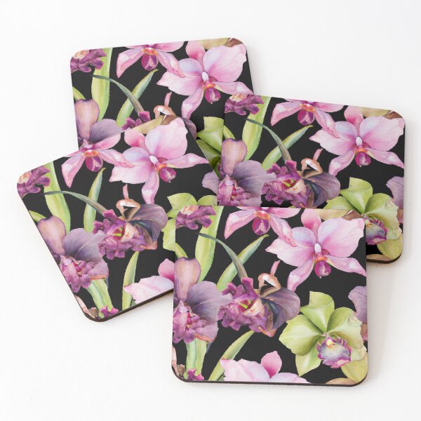 Item preview, Purple orchids pattern  designed and sold by TsunamiBlue.