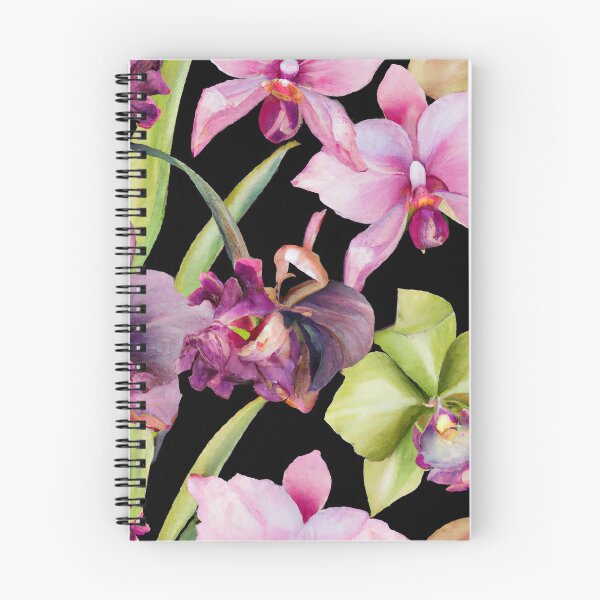 Item preview, Purple orchids pattern  designed and sold by TsunamiBlue.