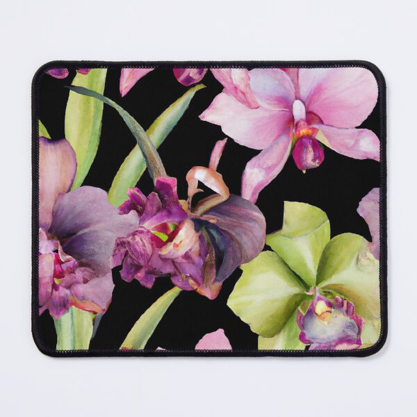 Item preview, Purple orchids pattern designed and sold by TsunamiBlue.