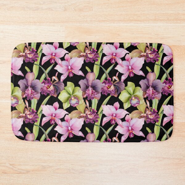 Item preview, Purple orchids pattern  designed and sold by TsunamiBlue.