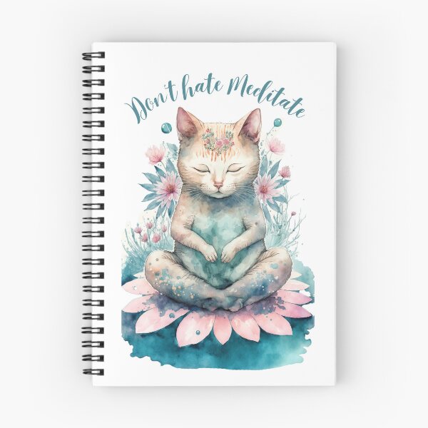 Item preview, Yoga Cat Don't hate Meditate 05 designed and sold by printiesart.