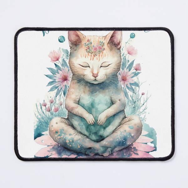 Item preview, Yoga Cat Don't hate Meditate 05 designed and sold by printiesart.