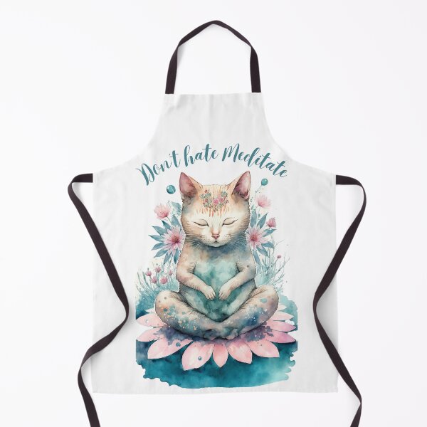 Item preview, Yoga Cat Don't hate Meditate 05 designed and sold by printiesart.