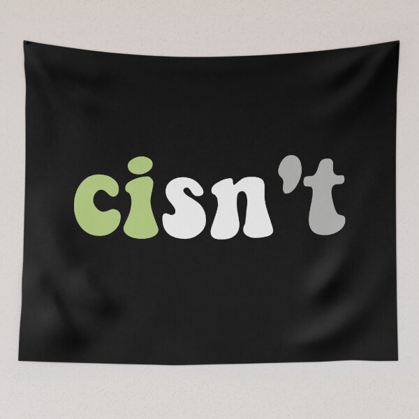 Item preview, Cisn't Agender Pride Genderless Flag Colors LGBTQ+ designed and sold by Queer Pride Shop.