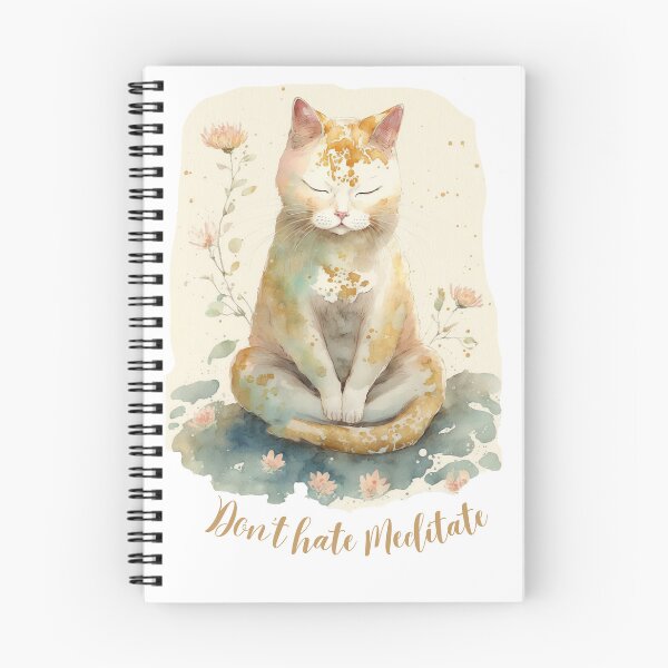 Item preview, Yoga Cat Don't hate Meditate 06 designed and sold by printiesart.