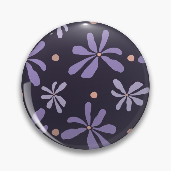 Item preview, Cute dark purple flower pattern designed and sold by Atlantico54.
