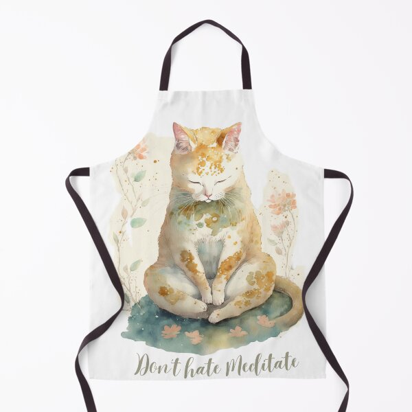 Item preview, Yoga Cat Don't hate Meditate 08 designed and sold by printiesart.