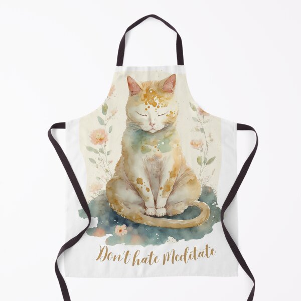 Item preview, Yoga Cat Don't hate Meditate 09 designed and sold by printiesart.