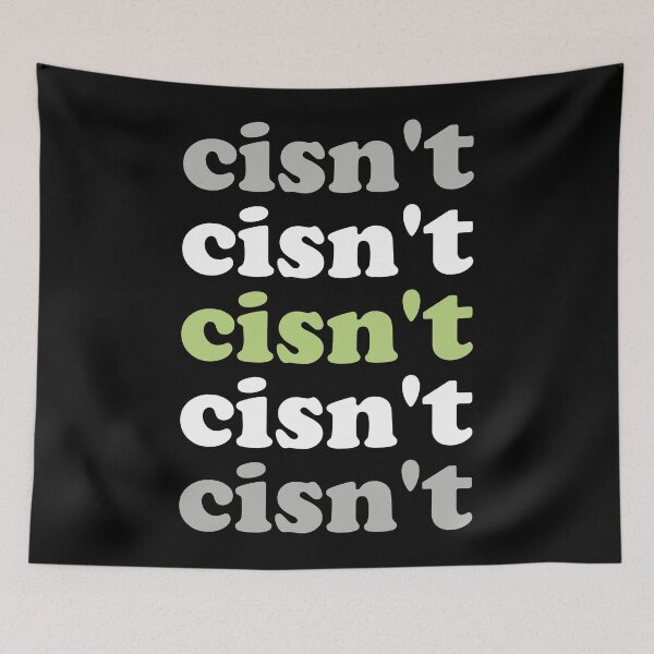 Item preview, Cisn't Me Agender Pride Genderless Flag Cisgender LGBTQIA+ designed and sold by Queer Pride Shop.