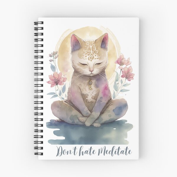 Item preview, Yoga Cat Don't hate Meditate 11 designed and sold by printiesart.
