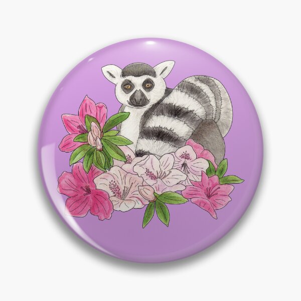 Item preview, Ring-tailed lemur and Azalea designed and sold by YuNikDraw.