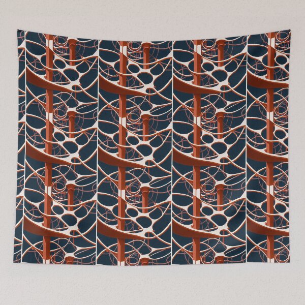 Item preview, Red Neuronal Lines designed and sold by TextureFactory.