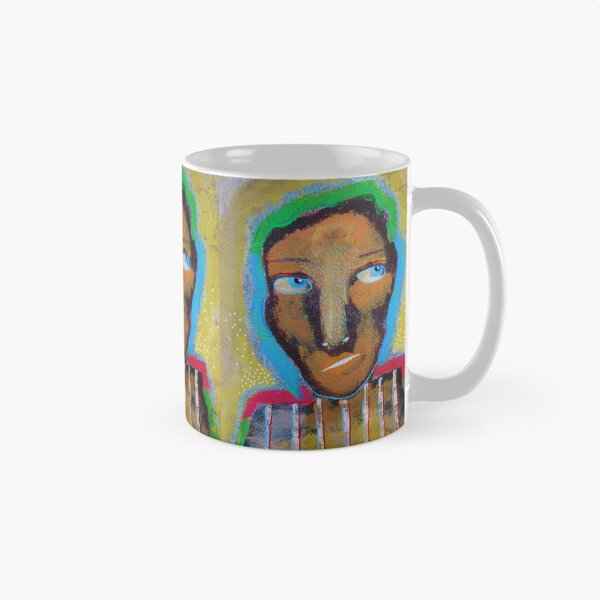 Aperçu de l'œuvre Art Brut - Homme Orange créée et vendue par BeaOutsiderArt.