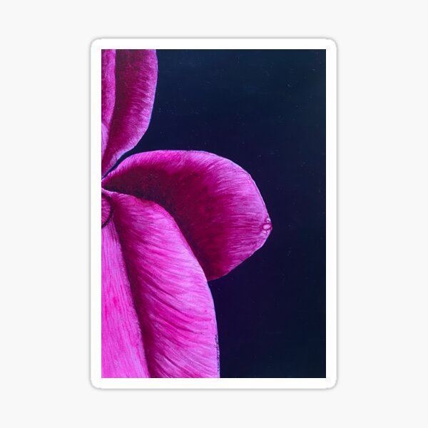 Item preview, Magnificent Magenta - a stunning half flower against a sharply contrasting background  designed and sold by ArtByKathyLee.