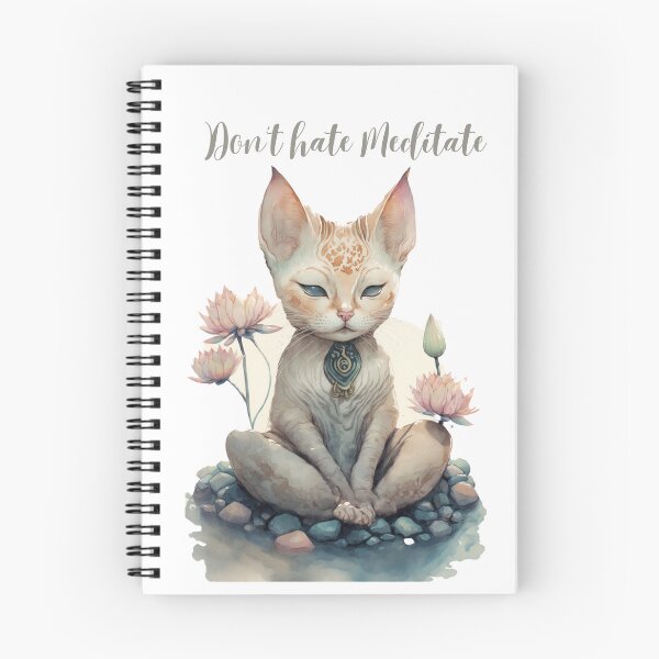 Item preview, Yoga Cat Don't hate Meditate 12  designed and sold by printiesart.