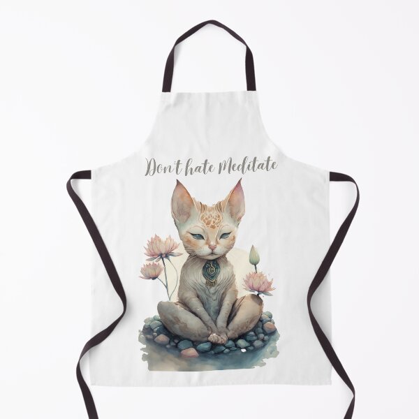 Item preview, Yoga Cat Don't hate Meditate 12  designed and sold by printiesart.