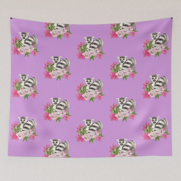 Item preview, Ring-tailed lemur and Azalea designed and sold by YuNikDraw.