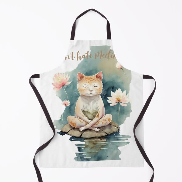 Item preview, Yoga Cat Don't hate Meditate designed and sold by printiesart.