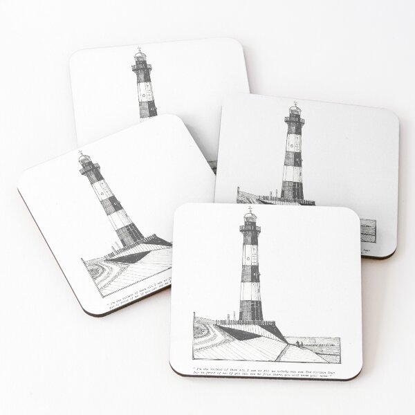 Item preview, Breskens Lighthouse Netherlands Nieuwe Sluis Pen and Ink Illustration designed and sold by Wall-Art-Sketch.