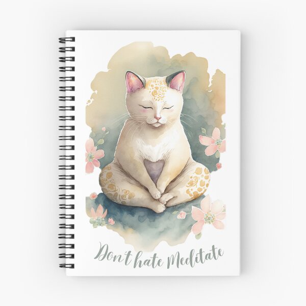 Item preview, Yoga Cat Don't hate Meditate 16 designed and sold by printiesart.