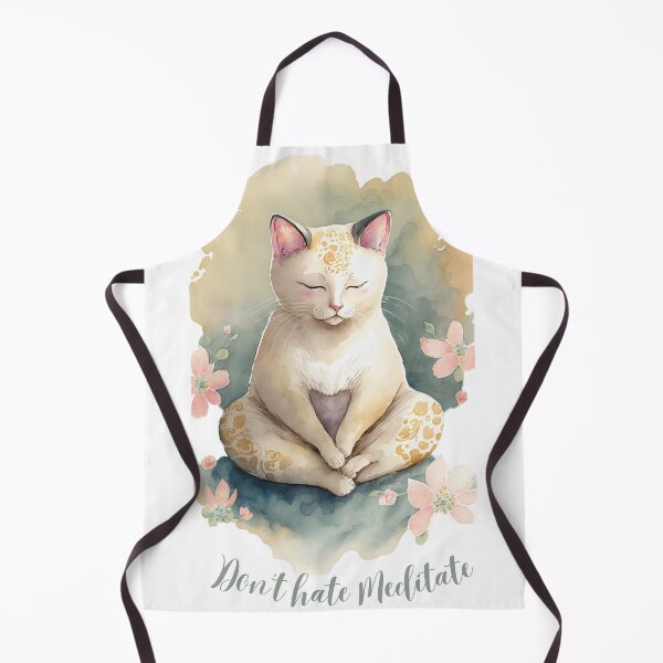 Item preview, Yoga Cat Don't hate Meditate 16 designed and sold by printiesart.