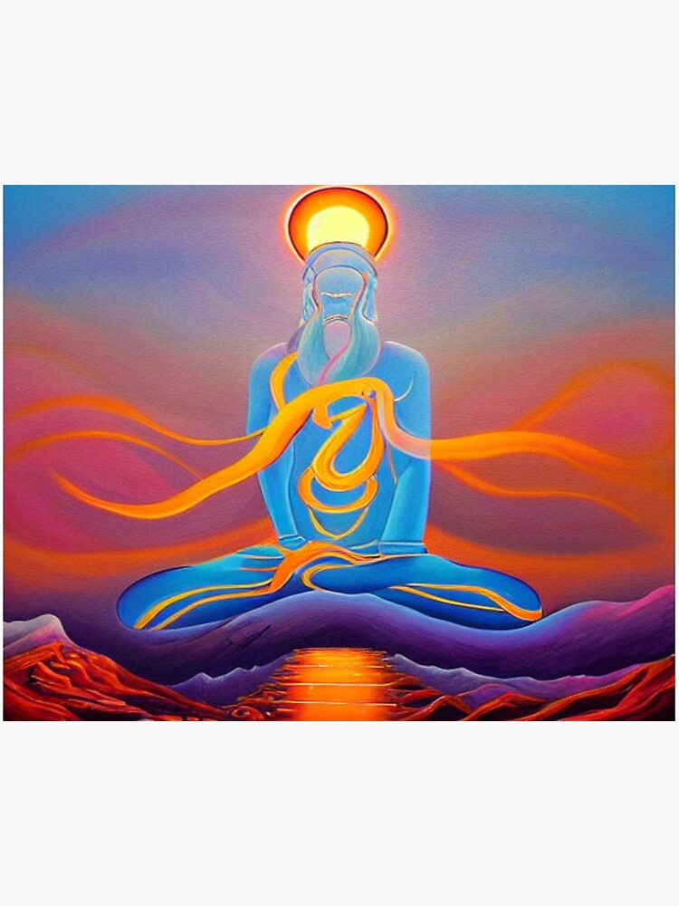 Yogi in meditation to attain Nirvana, Liberation, Awakening, Enlightenment,  Moksa, Kundalini Art Board Print for Sale by Ioana1