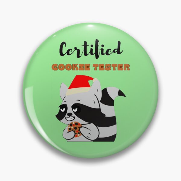 Item preview, Certified Cookie Tester Raccoon designed and sold by LMoonDesigns.