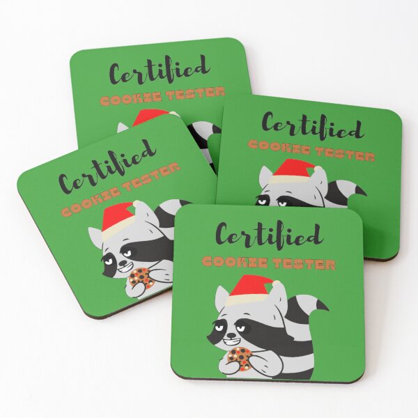 Item preview, Certified Cookie Tester Raccoon designed and sold by LMoonDesigns.