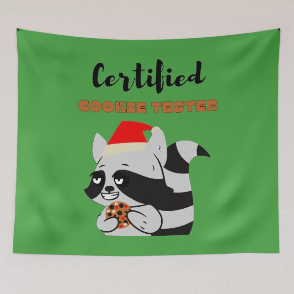 Item preview, Certified Cookie Tester Raccoon designed and sold by LMoonDesigns.