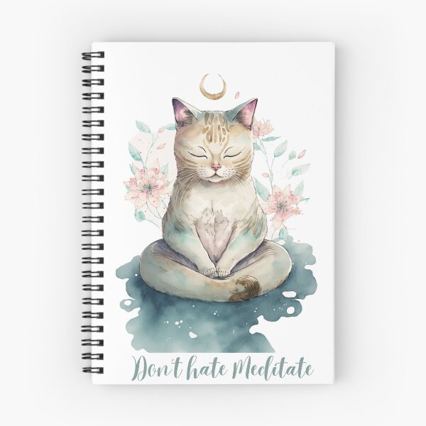 Item preview, Yoga Cat Don't hate Meditate 17 designed and sold by printiesart.