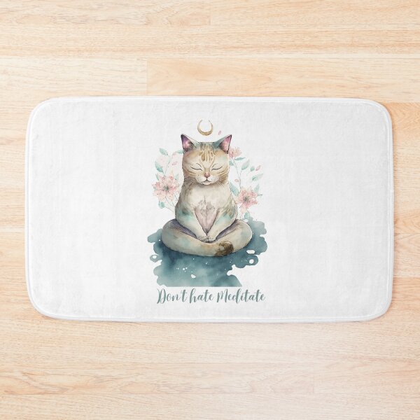 Item preview, Yoga Cat Don't hate Meditate 17 designed and sold by printiesart.