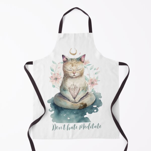 Item preview, Yoga Cat Don't hate Meditate 17 designed and sold by printiesart.