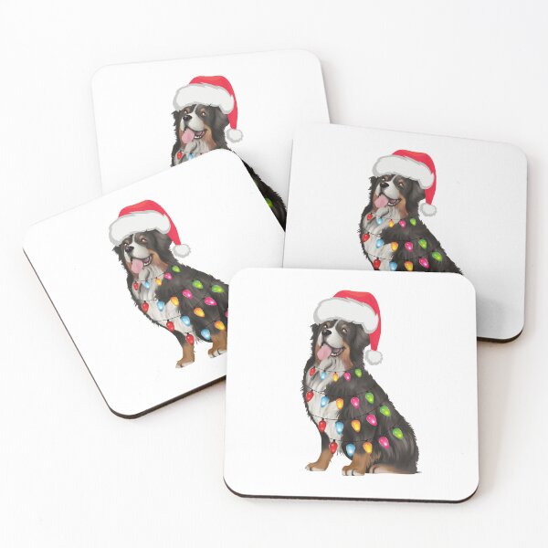 Item preview, Cute Bernese Mountain Christmas Lights Bernese Mountain Dog Lover Xmas designed and sold by petpuppymania.