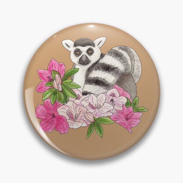 Item preview, Ring-tailed lemur and Azalea designed and sold by YuNikDraw.