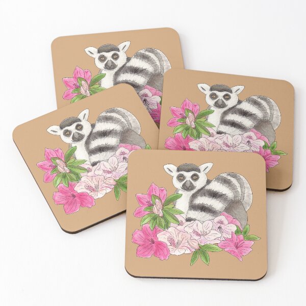 Item preview, Ring-tailed lemur and Azalea designed and sold by YuNikDraw.