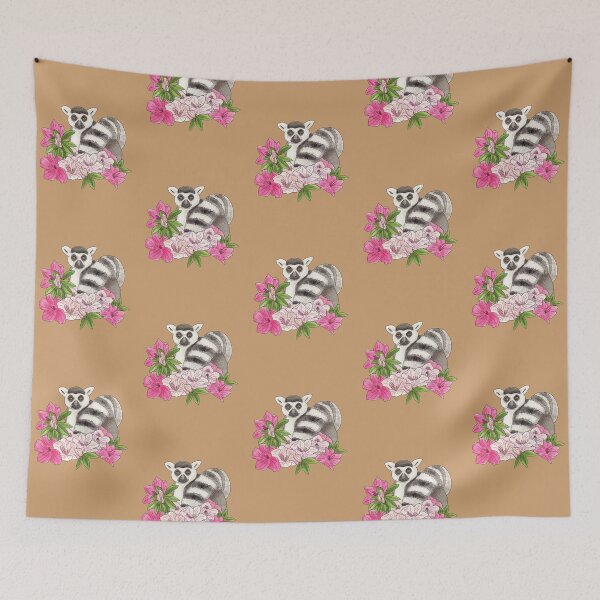 Item preview, Ring-tailed lemur and Azalea designed and sold by YuNikDraw.