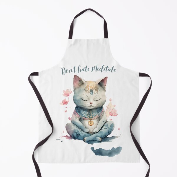 Item preview, Yoga Cat Don't hate Meditate 18 designed and sold by printiesart.