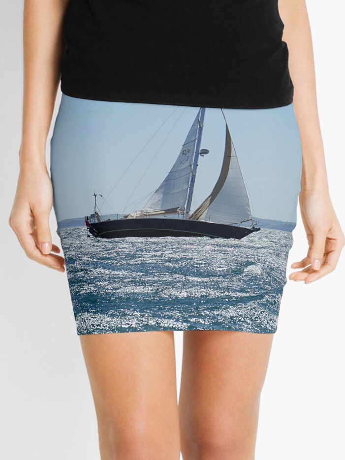 sailing boat Mini Skirt