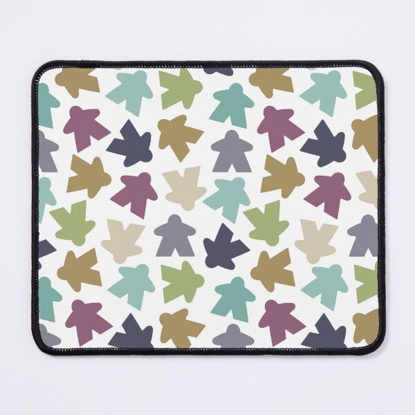 Item preview, Board Game Night Meeples | Green, Gray, Teal, Beige Earth Tones designed and sold by Zab Butler Design.