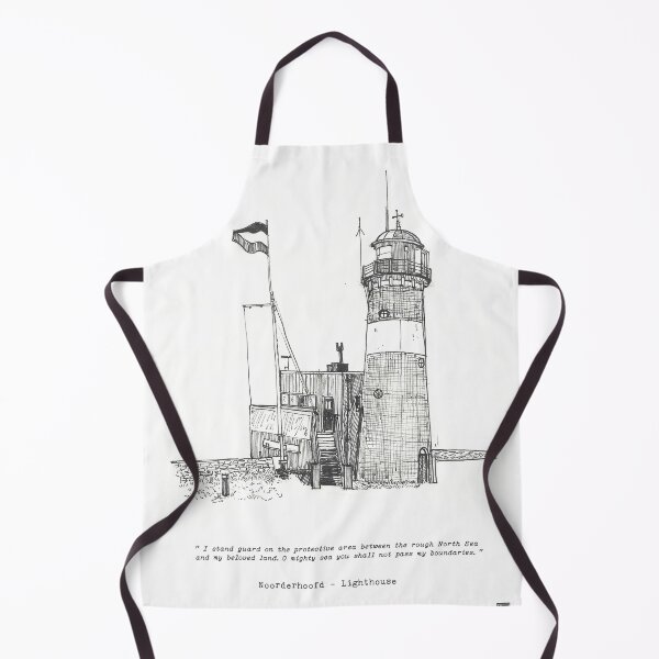 Item preview, Lighthouse North Head (Vuurtoren Noorderhoofd) Westkapelle Netherlands Pen and Ink Illustration designed and sold by Wall-Art-Sketch.