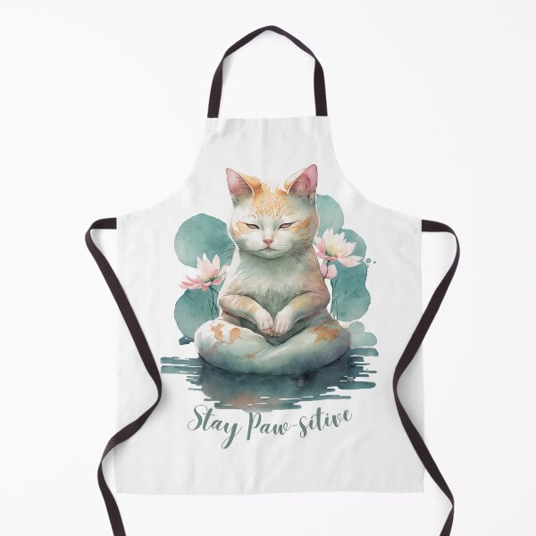 Item preview,  Stay Paw-sitive Yoga Cat 02 designed and sold by printiesart.