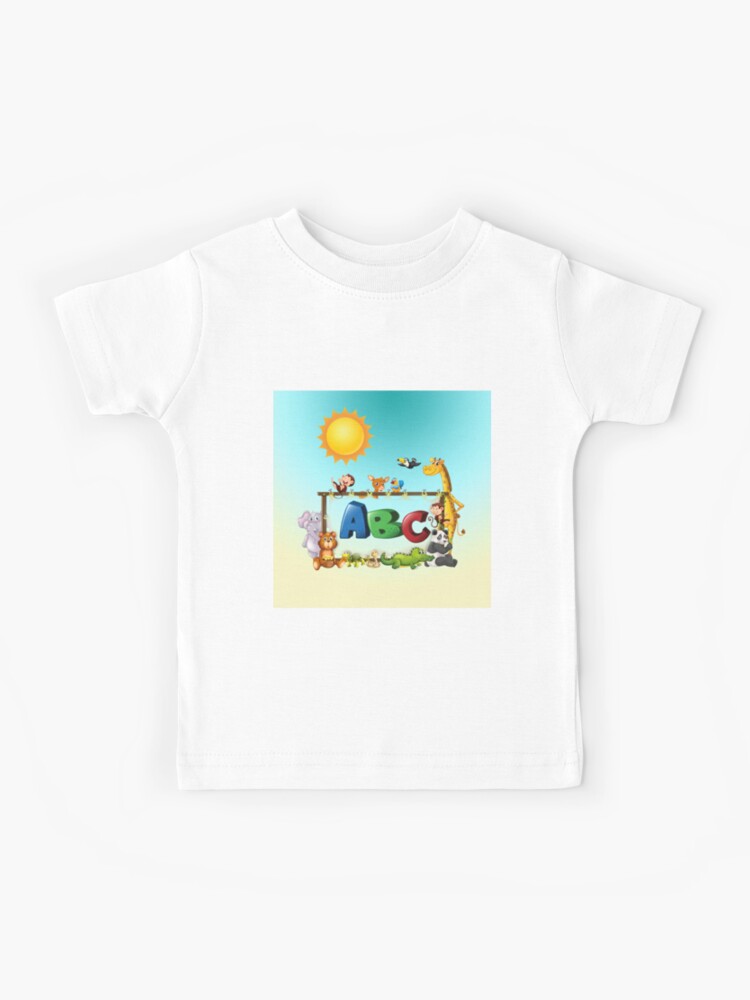 Alphabet Lore Cartoon T-Shirt For Kids Short Sleeve Top Tee Shirt